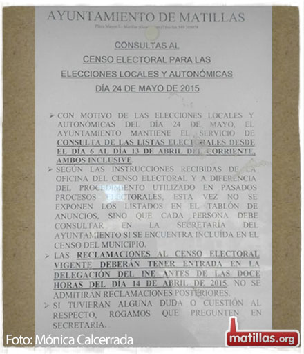 Consulta censo electoral 2015
