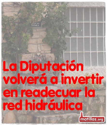 Inversiones Diputación Red Agua Matillas