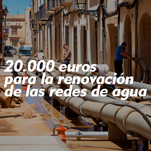 20000 euros para renovar agua