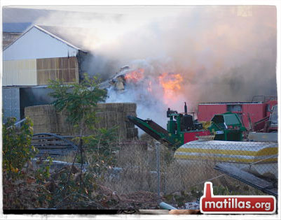 Incendio en Agrosa Matillas