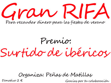 Rifa Peñas 2013