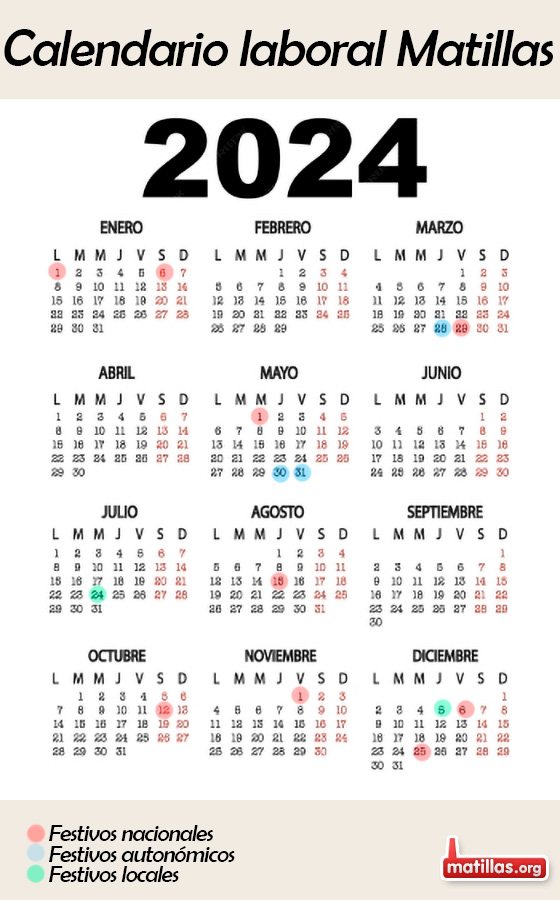 Calendario laboral 2024